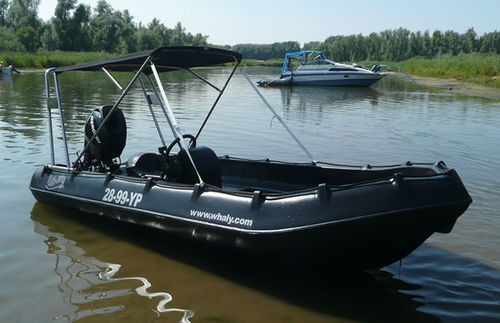 Offenes Boot / Außenborder - LF series - WHALY BOATS - mit Seitenkonsole / rotationsgesintert / HDPE