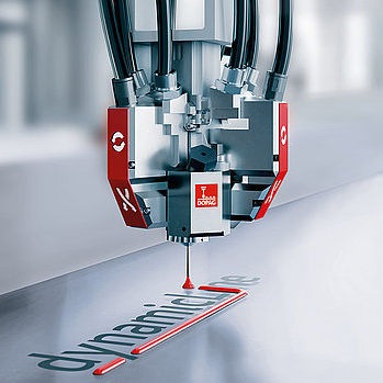 Dosier- und Mischanlage / Harz - Dynamic head - Dopag - dynamisch / für Werft