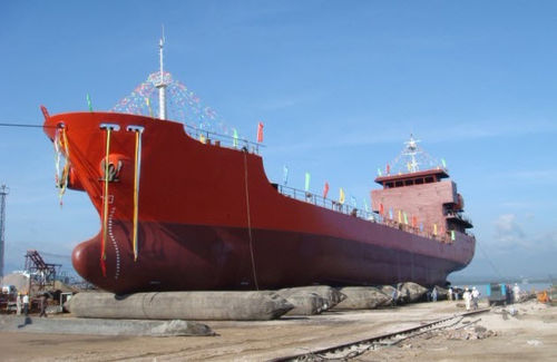 Aufblasbares Kissen für die Zuwasserlassung von Schiffen / für Häfen und Terminals - Shandong Nanhai Airbag Engineering Co.,Ltd - für Schiffe / für das Zuwasserlassen / für Hubanwendungen
