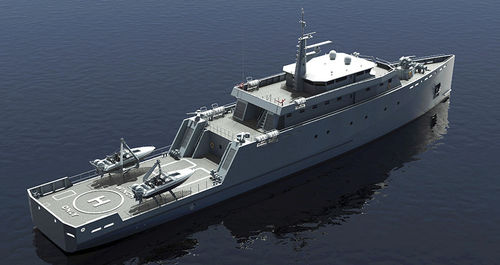 Überwachungsschiff - 200 NT - ARES Shipyard - Ausbildung / Stahl