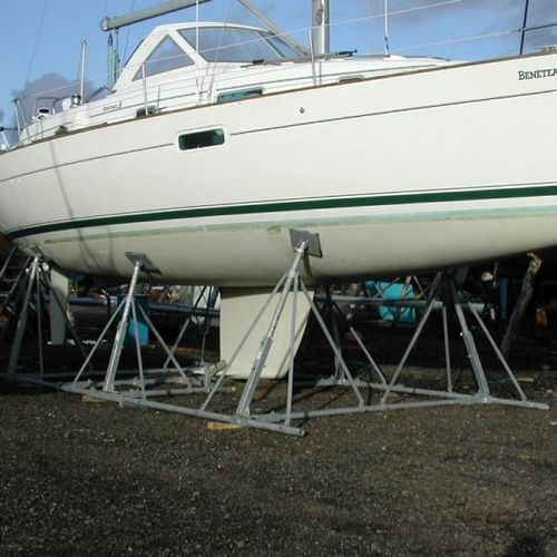 Stützfuß zum Aufdocken für Segelboot - SUPER A - Tennamast - stationär / galvanisiertem Stahl