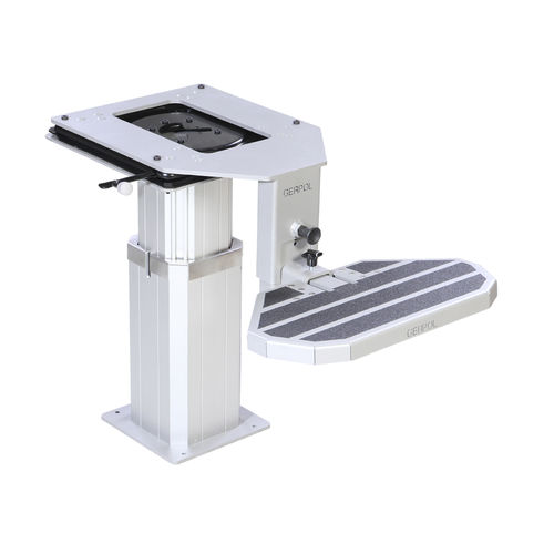 Untergestell für Steuermannstühle / für Schiffe - GPS - Gerpol Sitzsysteme GmbH - einstellbar / Aluminium