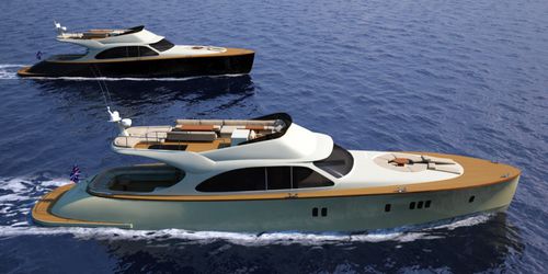Motoryacht für Kreuzfahrten - LEGEND 72 FLY - Seven Seas Yachts - Flybridge / Verdränger Rumpf