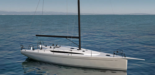 Segelboot für Fahrten- und Regattasegeln - 12.98 - Italia Yachts - 3 Kabinen / Bugspriet / mit Doppelsteuerrad