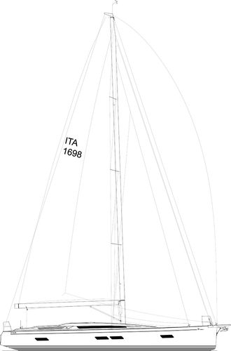 Segelyacht für Kreuzfahrten - 16.98 - Italia Yachts - 3 Kabinen / mit offenem Heck / mit Doppelsteuerrad