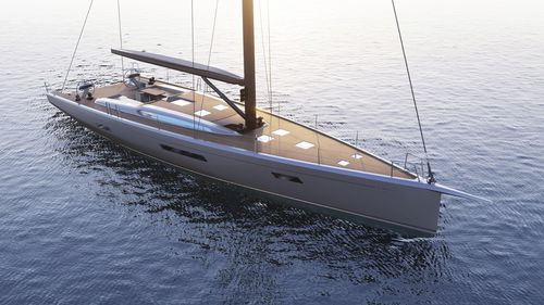 Segelyacht für Kreuzfahrten - 20.98 - Italia Yachts - 3 Kabinen / mit offenem Heck / mit Doppelsteuerrad