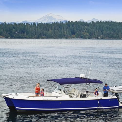 Express-Cruiser / Katamaran - L107 - Aspen Power Catamarans - Außenborder / zweimotorig / Open