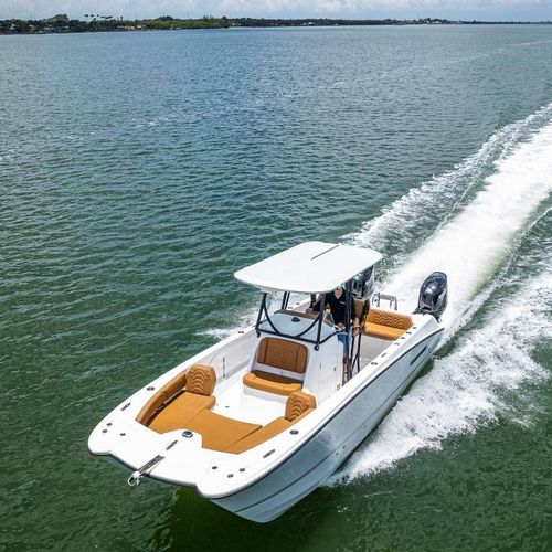 Katamaran-Konsolenboot - 240 GFX - Twin Vee Catamarans, Inc. - Außenborder / zweimotorig / mit Mittelkonsole