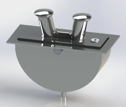 Klampe für Yacht - krommen stainless steel yacht accessories - für Boot / doppelt