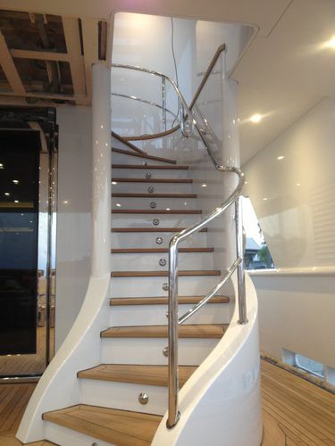 Geländer für Yachten - krommen stainless steel yacht accessories - für Treppen