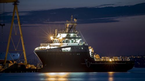 Schiff für die seismische Forschung / BV - OCEAN FORTUNE - Cemre Shipyard - Kran