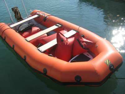 Rettungsboot Berufsschiff - RIBO 450  - Survitec Zodiac - Außenborder / Festrumpf-Schlauchboot / Schlauchboot