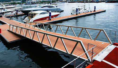 Gangway für Yachthafen - AG900 - Goodocks Marine (Hong Kong) Co., Ltd. - für Wassersportzentrum / mit Gelenk / selbsttragend