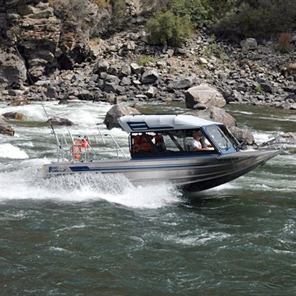 Angelboot für Tagesfahrten / Jetantrieb - Finlayson - Bentz Boats - mit Steuerhaus / Aluminium
