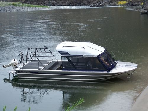 Angelboot für Tagesfahrten / Jetantrieb - Riener - Bentz Boats - mit Steuerhaus / Aluminium