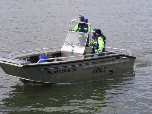 Landungsboot-Berufsschiff - LC 6500 - LAMOR - Außenborder / Aluminium