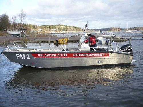 Landungsboot-Berufsschiff - LC 7500 - LAMOR - Außenborder / Aluminium
