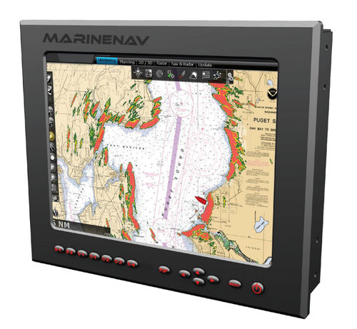 Display für Marineanwendungen - Mariner 12 - MarineNav Ltd. - Navigationssystem / PC