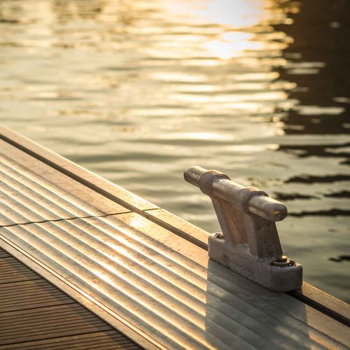 Klampe für Steg - YPMarinas - flach / Aluminium