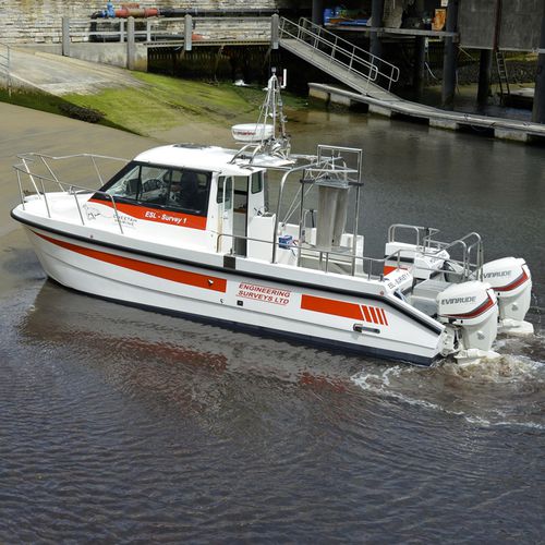Boot für hydrographische Studien Berufsschiff - Survey 1 - Cheetah Marine - Katamaran / Außenborder