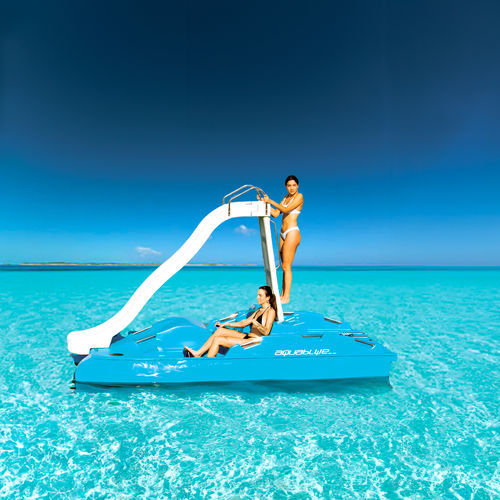 Sechssitzer-Tretboot - DIAMOND R - AQUABLUE - Polyethylen / blau / weiß