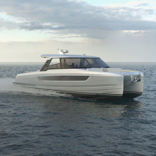 Express-Cruiser / Katamaran - YOT 41 - YOT POWER CATAMARANS - Außenborder / zweimotorig