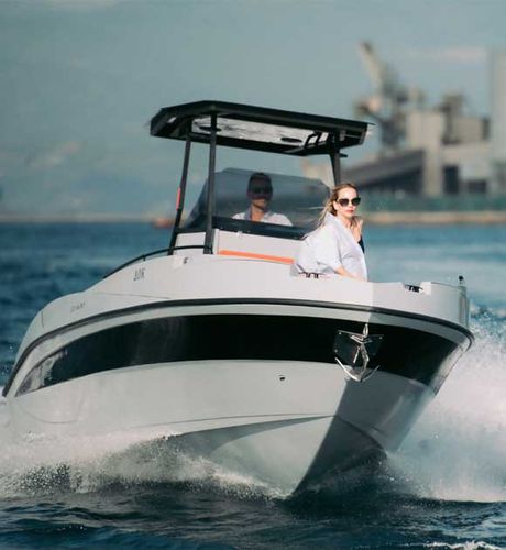 Außenborder-Konsolenboot - NIREUS CL620 - LGK MARINE - mit Mittelkonsole / max. 10 Personen / T-Top