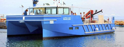 Berufsschiff / Berufsschiff für Fischerei - Aquacoles - SQUALTEC - Katamaran / Innenborder / Aluminium