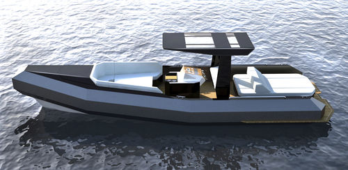Patrouillenboot Berufsschiff - SQUALTEC - Innenborder / Aluminium / Express-Cruiser