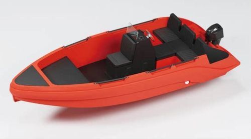 Außenborder-Konsolenboot - HE490 - Qingdao Hvon Boat Co., Ltd - mit Mittelkonsole / Freizeit / für Angelsport