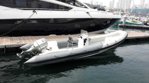 Außenborder-Schlauchboot - RIB-640 - Changzhou Youbang Boat Co., Ltd. - Open / mit Seitenkonsole / Aluminium