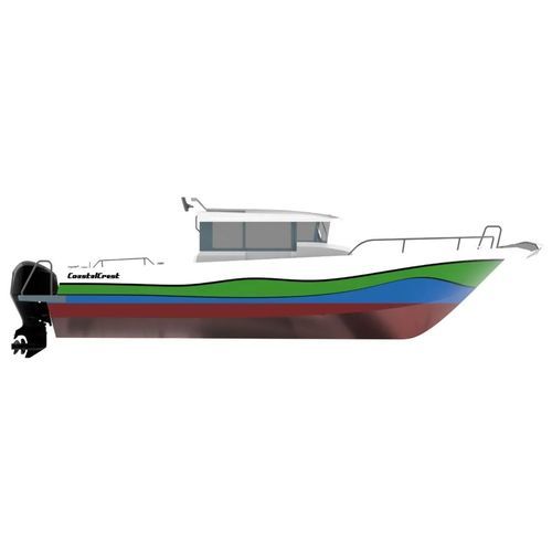 Angelboot für Tagesfahrten / Außenborder - Coastal Crest - Etkin Marin - zweimotorig / mit Steuerhaus / Sportfischer