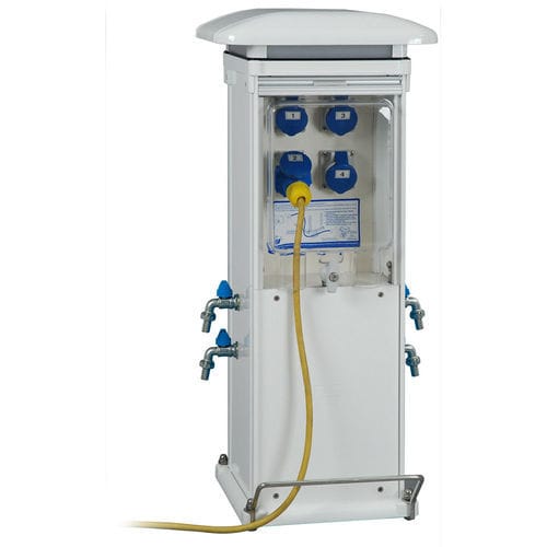 Wasserversorgungssäule - Minus smart - CLOUDENERGY S.R.L. - Stromversorgung / mit integrierter Beleuchtung / für Steg