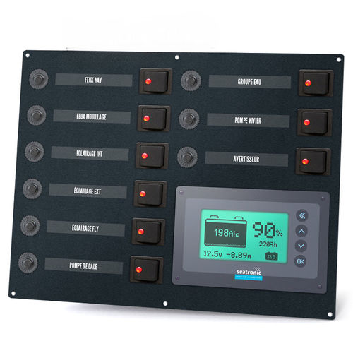 Schalttafel für Boot - ETA09GB - seatronic - Lampen / für Lenzpumpen / LED