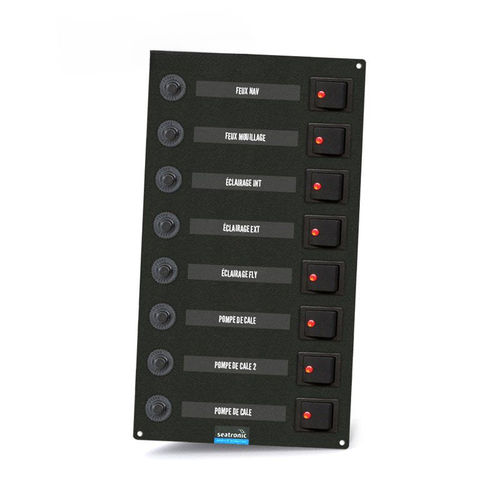 Schalttafel für Boot - ETA08B - seatronic - Lampen / für Lenzpumpen / LED