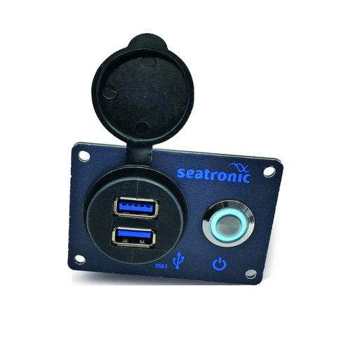 Schalter für Boot - TCOUC1-1 - seatronic - für Stromkreise / Drucktaster / LED