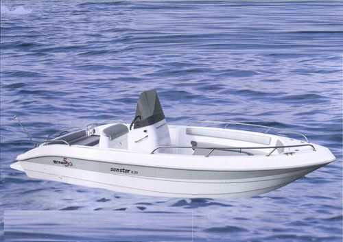 Innenborder-Konsolenboot - SEA STAR 6.30 - SOCIETA' CONERO sas - mit Mittelkonsole / Glasfaser / max. 7 Personen