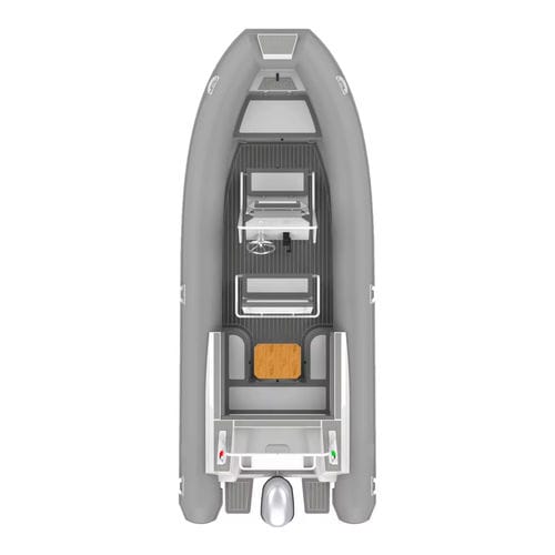 Außenborder-Schlauchboot - 640 Double Deep - MerVista Boat - RIB / mit Mittelkonsole / für die Fischerei