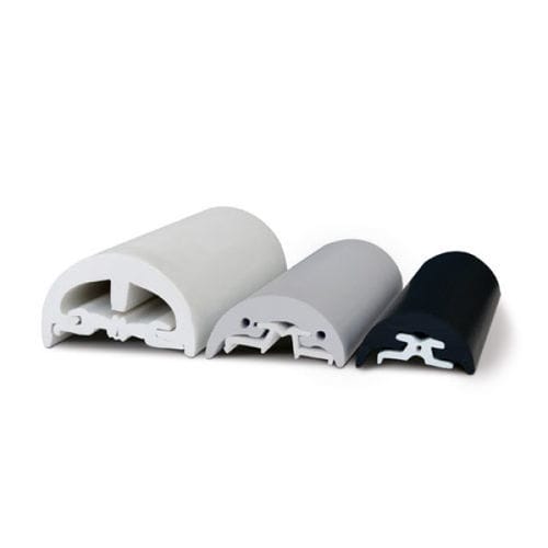 Bordschutz für Boot - 13014005 - DG RUBBER HOLLAND B.V. - PVC / grau / weiß