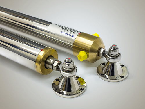 Zylinder für Boot - PHOENIX MARINE SOLUTIONS - hydraulisch / für Badeplattform / Edelstahl