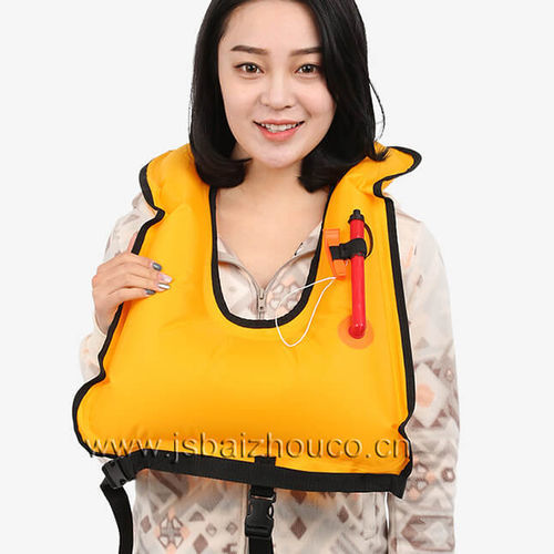 Wassersport-Schwimmweste - JBY-7236 - Jiangsu Baizhou Safety Technology Co,.ltd. - für Männer / orange / rot