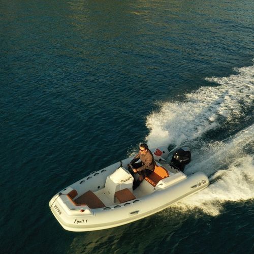 Außenborder-Schlauchboot - JEETRIB JR-F-425-C - Polat Marine Boat Production Company - halbstarr / Open / mit Seitenkonsole