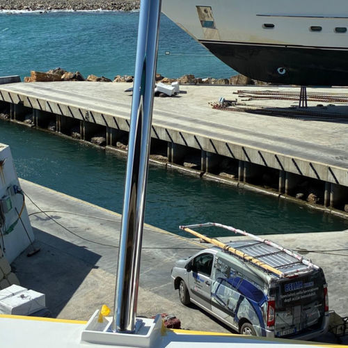 Markiseständer für Yacht - BELMA srl - Edelstahl