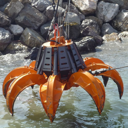 Hydraulischer Greifer für Entladung - NEGRINI - zum Ausbaggern / Nocken