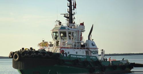 Schubschiff Berufsschiff - SMAV - ST Engineering - Innenborder / unmanned surface vehicle