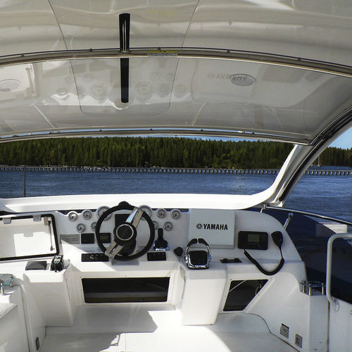 Einziehbarer Hardtop - TOMA-TOP - Toma-Top - für Motorboot / für Flybridge / Gestell Edelstahl
