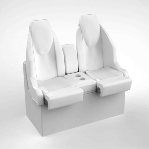 Polsterbank für Boot - STL BENCH NO.2 - M.A. Marine Solutions Sp. z o. o. - für Yacht / Zweisitzer / mehrfarbig