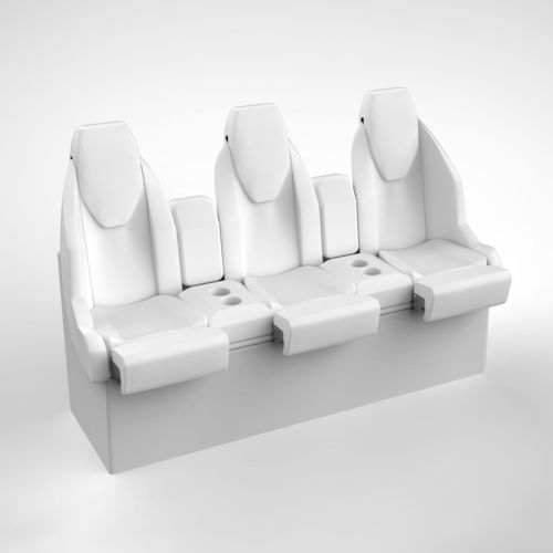 Polsterbank für Boot - STL BENCH NO.3 - M.A. Marine Solutions Sp. z o. o. - für Yacht / 3 Plätze / mehrfarbig