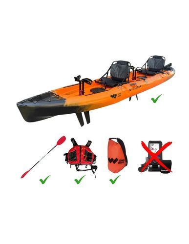 Sit-on-Top-Kajak - SAMOA ADVENTURE - LONG WAVE - modular / Touring / für Angelsport