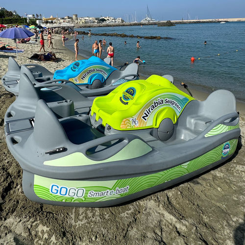 Fünfsitzer-Tretboot - Gogo SMART - Gruppo CNE (CNE srl) - grün / blau / für Mietunternehmen
